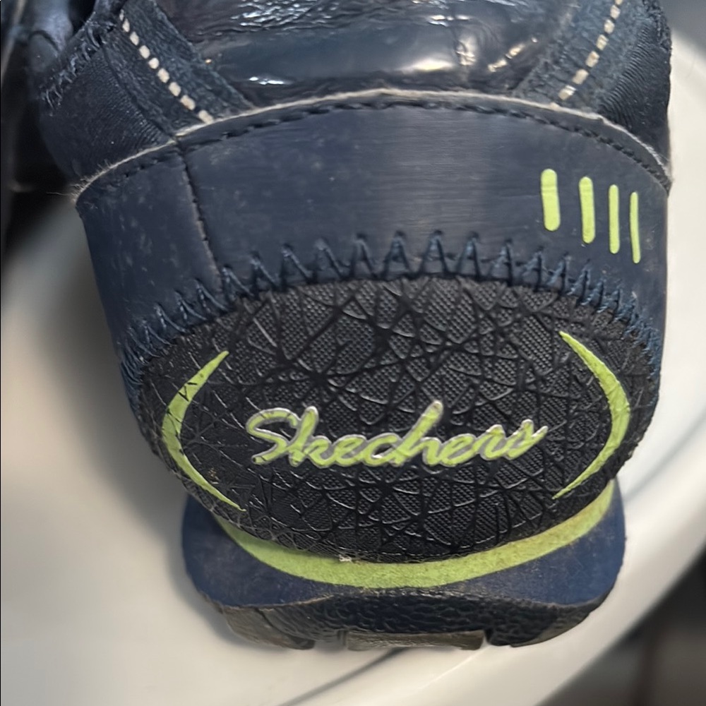 Womens Skechers Blue and Green Athletic Shoes